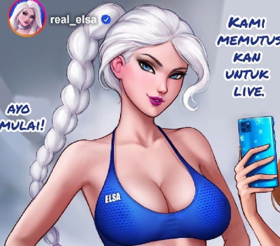 Elsa Frozen Aerobic Sambil Live Mesum