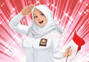 Ekspresi Anak SMA Merayakan Agustusan