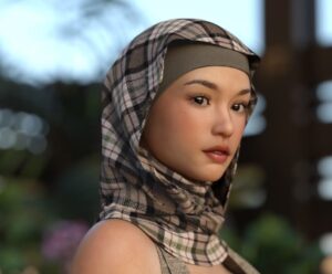 Hijab 3DX Pin Up